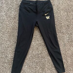 University of Washington Huskies black leggings